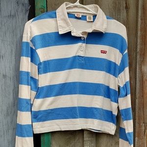 Levi's cropped rugby shirt